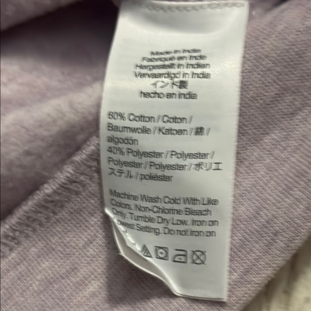 J. Crew Kids Lavender and Silver Heart Sweatshirt - Picture 4 of 4
